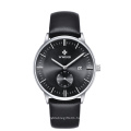 OEM Minimalist Leather Strap Luxury Quartz date Men Watches WWOOR 8808